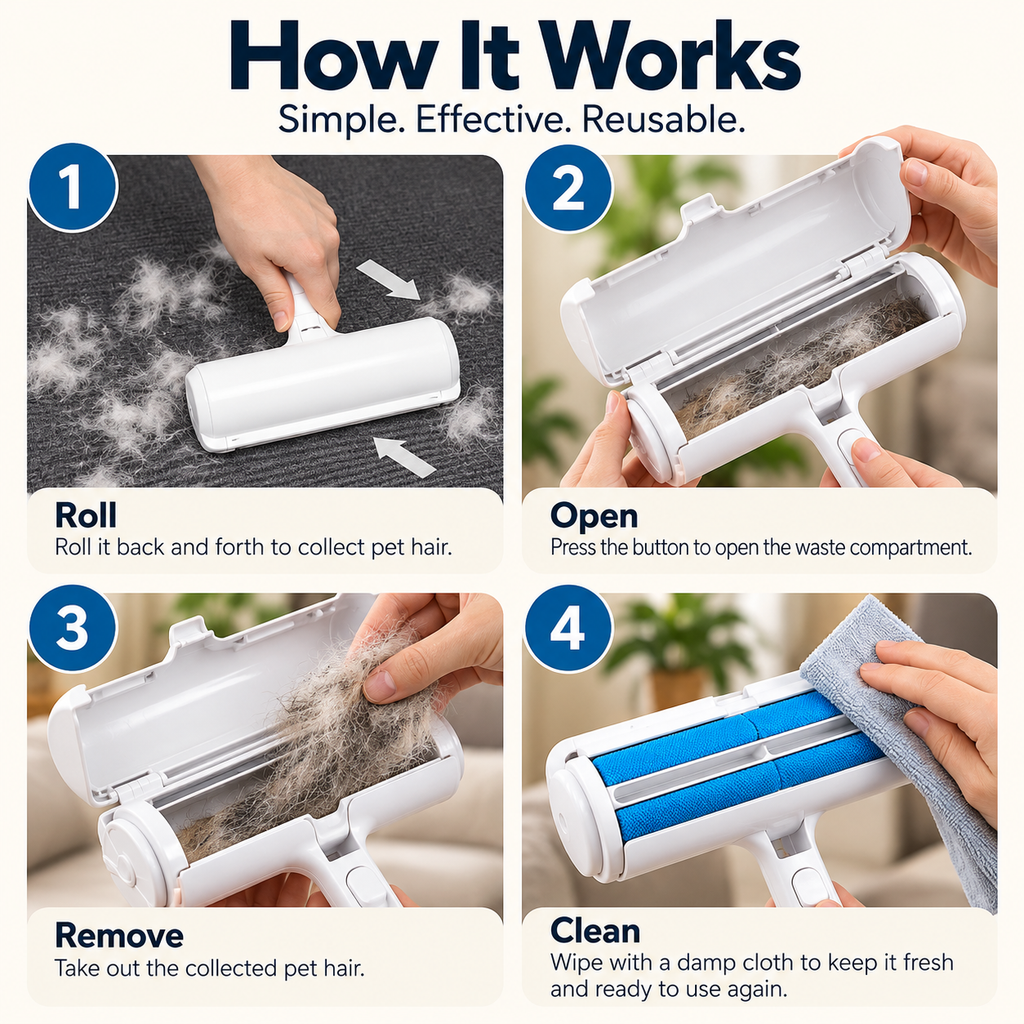 Furlae™ Self-Cleaning Pet Hair Remover